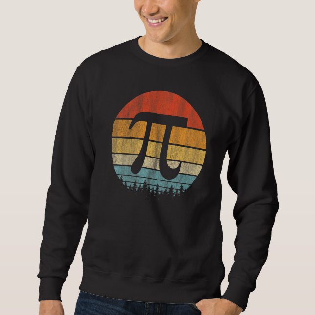 Pi Day 2022 Math Mathematics Retro Vintage Sweatshirt (Front)