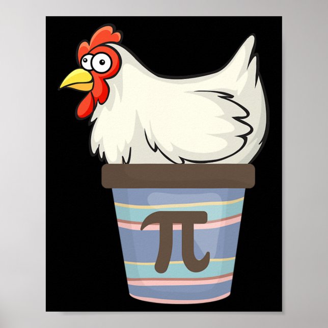 Pi Day 2025 Math Lover Mathematics Chicken Pot Pie Poster (Front)