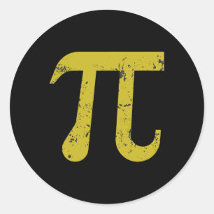 Pi Day 2025 Pi Symbol  Classic Round Sticker