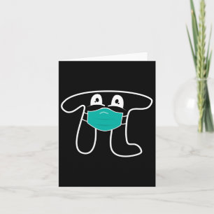 Pi Day 2025 Pi Wearing Mask Math Shirt For Teacher Card