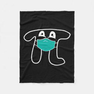 Pi Day 2025 Pi Wearing Mask Math Shirt For Teacher Fleece Blanket