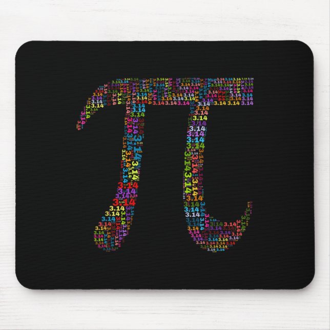 Pi Day 314 Math Geek Mouse Mat (Front)