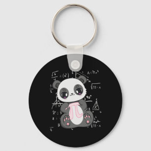 Pi Day 3.14159 Algebra Mathematic Anime Panda Bear Key Ring