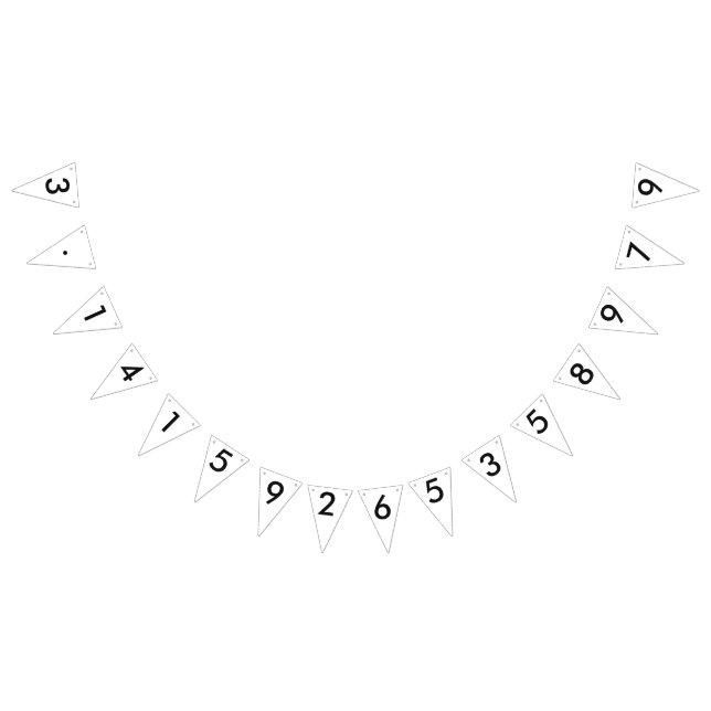 pi day 3.14159... Bunting Flags (All)