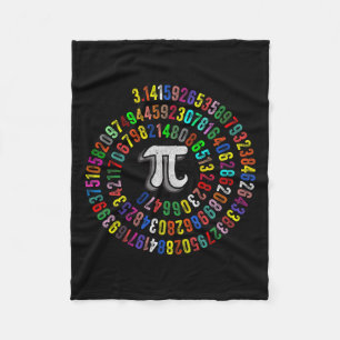 Pi Day 3.14159 Pi Symbol Science And Math Teacher Fleece Blanket