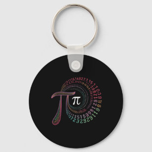 Pi Day 3.14159 Pi Symbol Science And Math Teacher Key Ring