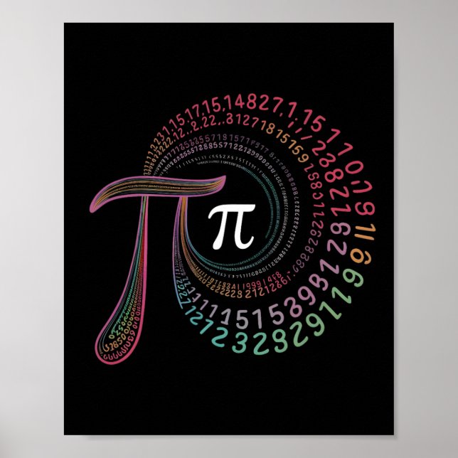 Pi Day 3.14159 Pi Symbol Science And Math Teacher  Poster (Front)