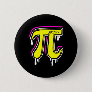 Pi Day 3.14.2025 Bright 6 Cm Round Badge