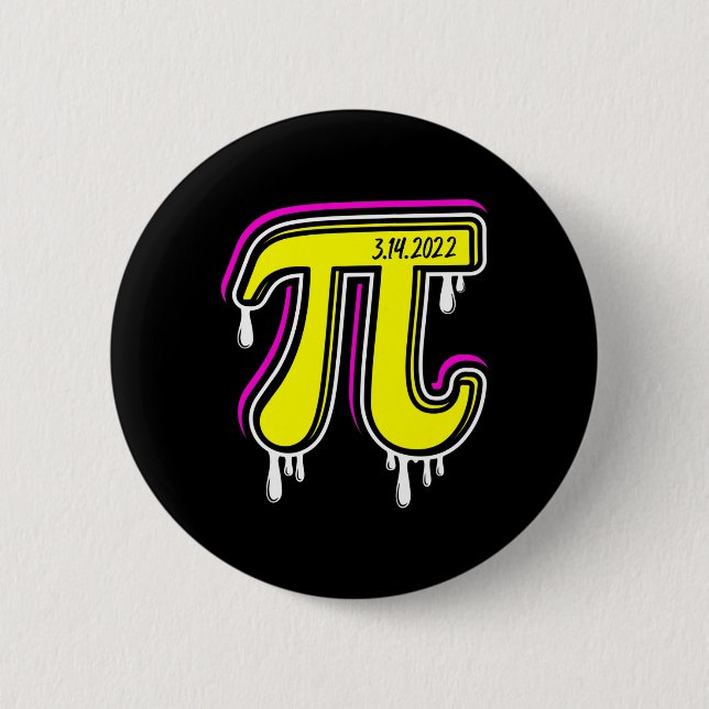 Pi Day 3.14.2025 Bright  6 Cm Round Badge (Front)
