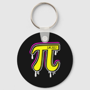 Pi Day 3.14.2025 Bright Key Ring