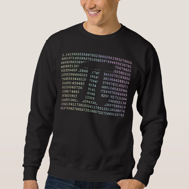 Pi Day  3 14 Cool Funny Nerd Math Geek 2017 Rainbo Sweatshirt (Front)
