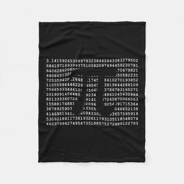 Pi Day 3.14 Cool Funny Nerd Math Geek  Fleece Blanket (Front)