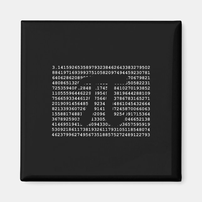Pi Day 3.14 Cool Funny Nerd Math Geek  Magnet (Front)