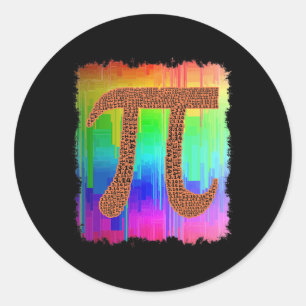 Pi Day 3.14 March 14th Cool Funny Nerd Math Geek R Classic Round Sticker