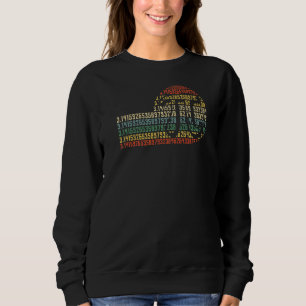 Pi Day 3 14 March 14th Math Teacher Vintage Pi 8 Sweatshirt
