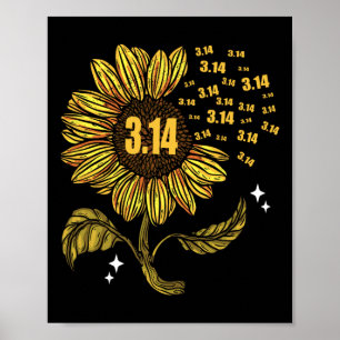 Pi Day 3.14 Number Symbol For Math Teacher  Poster