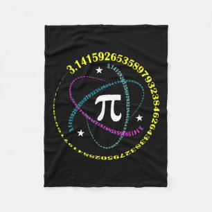 Pi Day 3.14 Pi Day Funny Math Lover Happy Pi Day 1 Fleece Blanket