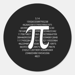 Pi Day 3.14 Pi Day Funny Math Lover Happy Pi Day  Classic Round Sticker