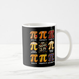 Pi Day 3.14 Pi Menu Funny Fruit Pie Menu Teachers  Coffee Mug