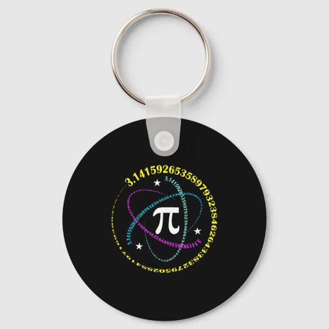 Pi Day 3,14 Pi Number Symbol Math Science Gift _2  Key Ring (Front)