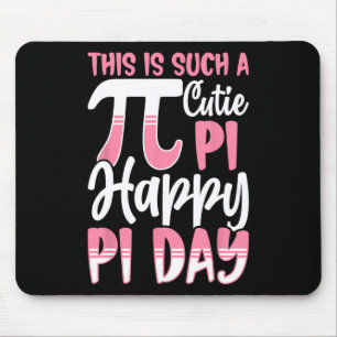 Pi Day 3.14 Pi Symbol - This Is Such A Cutie Pi Ha Mouse Mat
