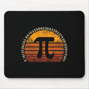 Pi Day 3.14 Symbol Retro Math Teacher Nerd Love Gi Mouse Mat