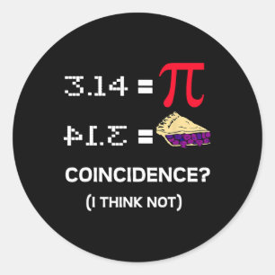 Pi Day 3.15 Pi Symbol Science And Math Teacher Gif Classic Round Sticker