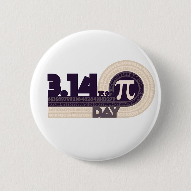 Pi Day 6 Cm Round Badge (Front)