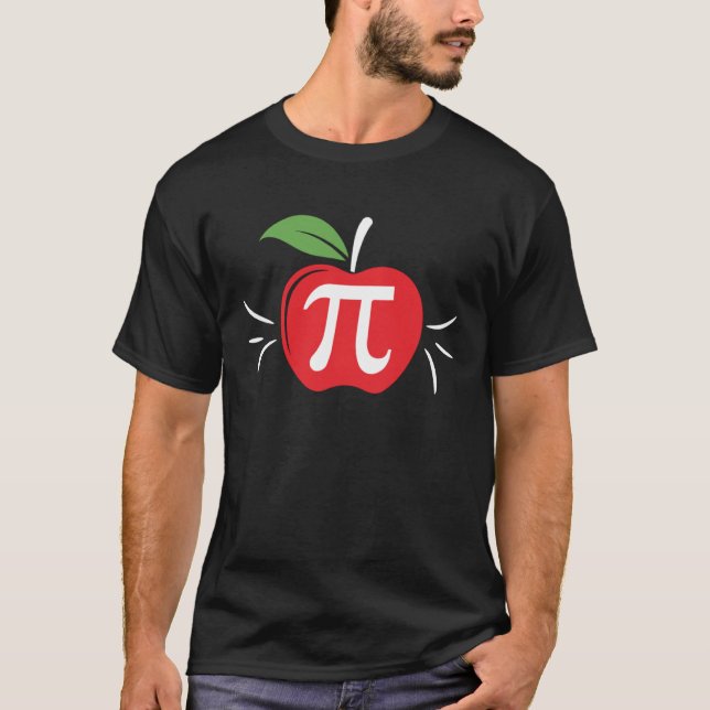 Pi Day Apple Pi Infinate Number T-Shirt (Front)