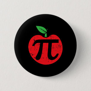 Pi Day Apple Pie Pun 3.14 Cute Math Lover Teacher  6 Cm Round Badge