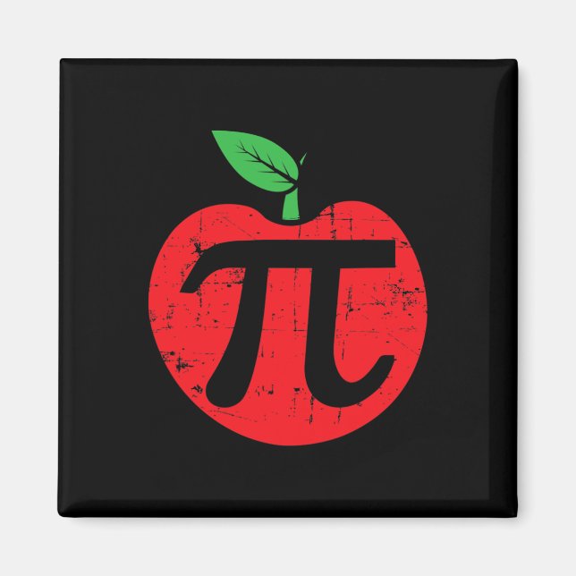 Pi Day Apple Pie Pun 3.14 Cute Math Lover Teacher  Magnet (Front)