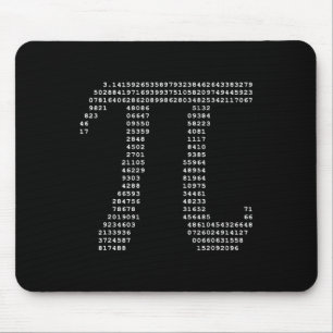 Pi Day Ascii Pi 3.14 Number Math Geek Mouse Mat