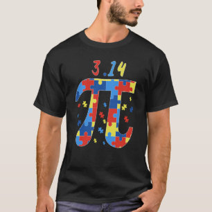 Pi Day Autism Puzzle Math Teacher Student Mathemat T-Shirt