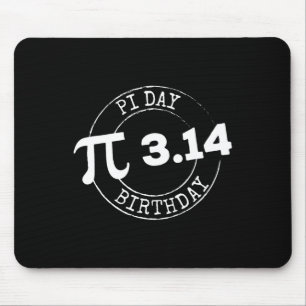 Pi Day Birthday 3 14 March 14 Math Nerd Geeky Gift Mouse Mat