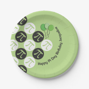 Pi Day Birthday Paper Plate