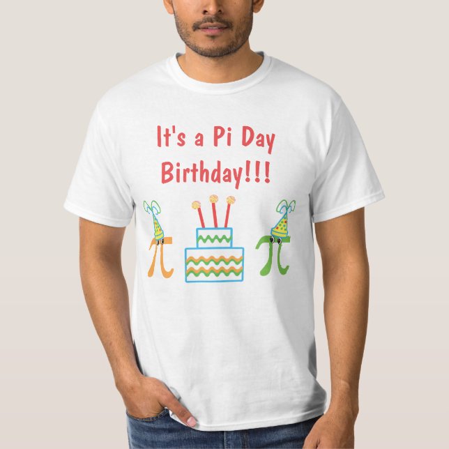 Pi Day Birthday Tee (Front)