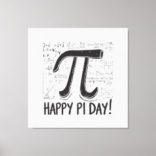 Pi Day Canvas Print – Stylish Math Art for Pi Day