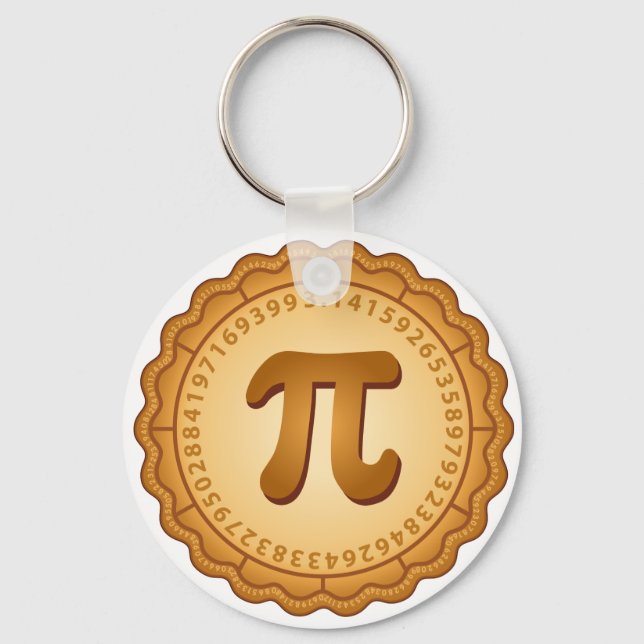 Pi Day, Celebrate Math! Keychain (Front)