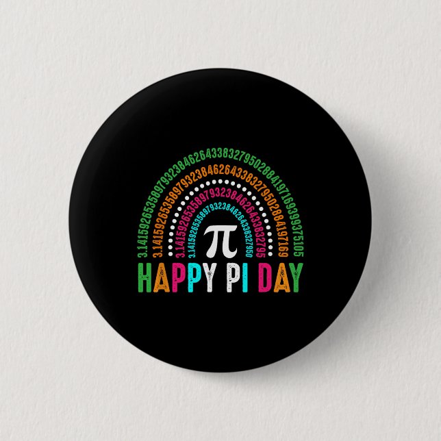 Pi Day Celebration Math Science Funny Teacher Gift 6 Cm Round Badge (Front)