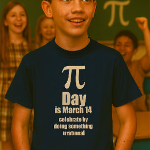 Pi Day celebration shirt, dark T-Shirt