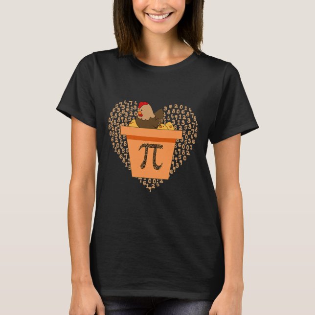 Pi Day Chicken Pot Pi Pie Math 3.14  T-Shirt (Front)