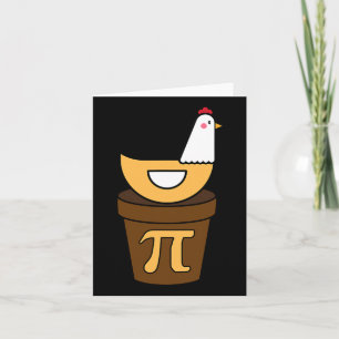 Pi Day Chicken Pot Pie 3.14 Math Science Funny Boy Card