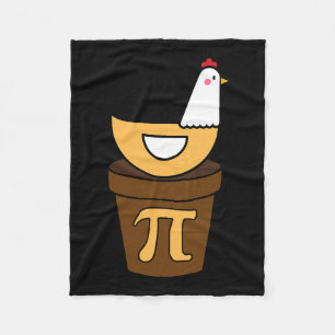 Pi Day Chicken Pot Pie 3.14 Math Science Funny Boy Fleece Blanket