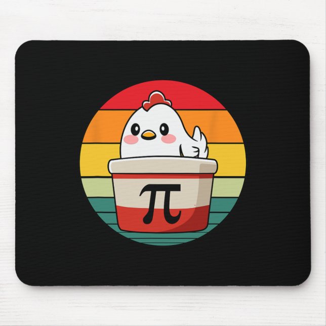 Pi Day Chicken Pot Pie Math Science Teacher Funny  Mouse Mat (Front)