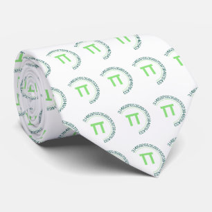 Pi Day Circle Design Tie
