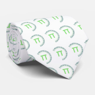 Pi Day Circle Design Tie