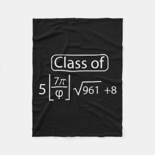 Pi Day Cl Of 2025 Graphic Funny Math Lover Graduat Fleece Blanket