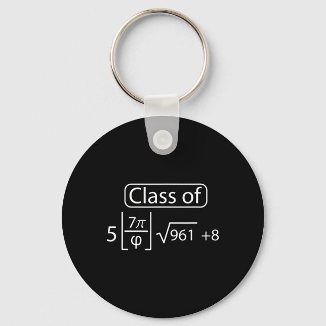 Pi Day Cl Of 2025 Graphic Funny Math Lover Graduat Key Ring (Front)