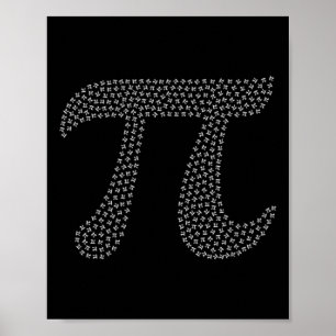 Pi Day Cute 3.14 Mini Math Geek Symbol March 14th Poster