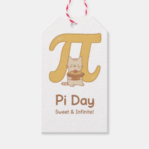 Pi Day Cute Cat Postcard – Sweet & Infinite   Math Gift Tags